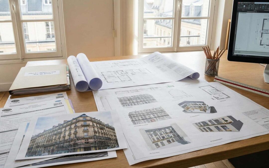 Autorisations & administratif à Paris : DT, architecte des bâtiments de France, règles de copropriété.